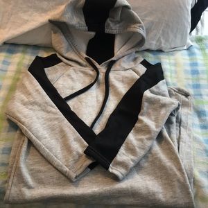 Sweater dress gray and black